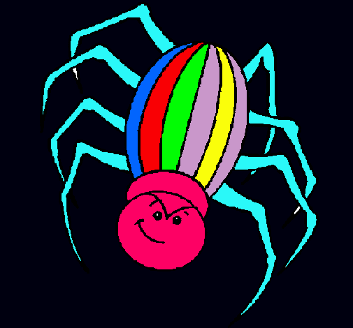Dibujo Araña pintado por karenlore