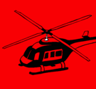 Dibujo Helicóptero  pintado por macho man