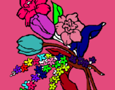 Dibujo Ramo de flores pintado por estelam
