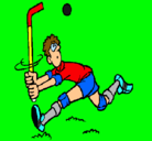 Dibujo Jugador de hockey sobre hierba pintado por viki_2001