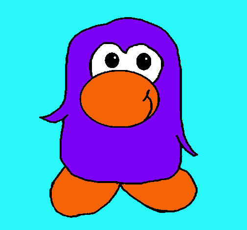Dibujo Pingüino 2 pintado por hilia-andy