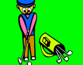 Dibujo Jugador de golf II pintado por nfjfgjfjf