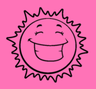 Dibujo Sol sonriendo pintado por nmhgtr