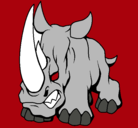 Dibujo Rinoceronte II pintado por ecko600