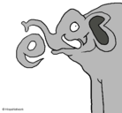 Dibujo Elefante pintado por hellooloveee