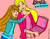 Dibujo El nuevo portátil de Barbie pintado por diego0