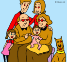 Dibujo Familia pintado por lllgggeddr13