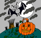 Dibujo Paisaje de Halloween pintado por Ya763
