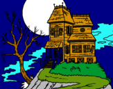Dibujo Casa encantada pintado por memela1