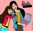 Dibujo El nuevo portátil de Barbie pintado por arlenne