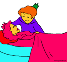 Dibujo La princesa durmiente y el príncipe pintado por val3