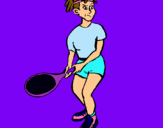 Dibujo Chica tenista pintado por Ayluu