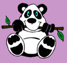 Dibujo Oso panda pintado por berta19