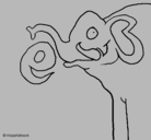 Dibujo Elefante pintado por arizmendi