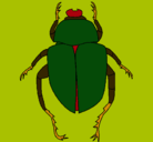 Dibujo Escarabajo pintado por janny