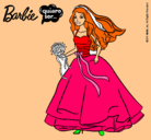 Dibujo Barbie vestida de novia pintado por yfpokxzd68n 