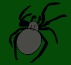 Dibujo Araña venenosa pintado por lleromm