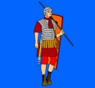Dibujo Soldado romano pintado por deivit