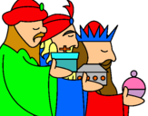 Dibujo Los Reyes Magos 3 pintado por amoree