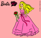 Dibujo Barbie vestida de novia pintado por mariola15