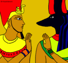Dibujo Ramsés y Anubis pintado por fggftfgrfftt