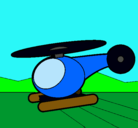 Dibujo Helicóptero pequeño pintado por wilson