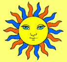 Dibujo Sol pintado por marimagica