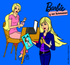 Dibujo Barbie y su hermana merendando pintado por VALENTINAUJE