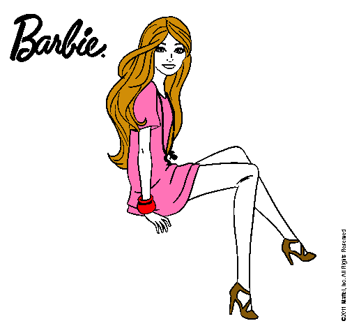 Barbie sentada