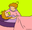 Dibujo La princesa durmiente y el príncipe pintado por val055