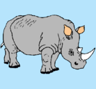 Dibujo Rinoceronte pintado por martin500000