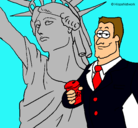 Dibujo Estados Unidos de América pintado por avemany