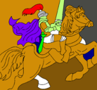 Dibujo Caballero a caballo pintado por y6isdruort