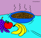 Dibujo Fruta y caracoles a la cazuela pintado por Sherryell