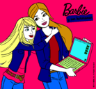 Dibujo El nuevo portátil de Barbie pintado por louisa