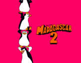 Dibujo Madagascar 2 Pingüinos pintado por camilita123