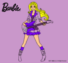 Dibujo Barbie guitarrista pintado por xuliya9