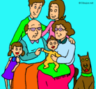 Dibujo Familia pintado por mfla