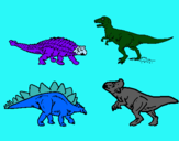 Dibujo Dinosaurios de tierra pintado por piripiri