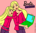Dibujo El nuevo portátil de Barbie pintado por gdfrrdhbfdf