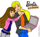 Dibujo El nuevo portátil de Barbie pintado por DAYMO