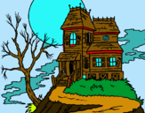 Dibujo Casa encantada pintado por micadoca