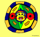Dibujo Calendario maya pintado por marimagica
