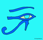 Dibujo Ojo Horus pintado por wwoo