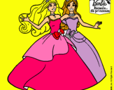Dibujo Barbie y su amiga súper felices pintado por chelita01030