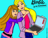 Dibujo El nuevo portátil de Barbie pintado por lucy12085