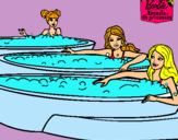 Dibujo Barbie y sus amigas en el jacuzzi pintado por yese614