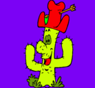 Dibujo Cactus con sombrero pintado por votulismo