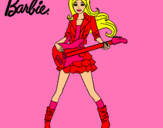 Dibujo Barbie guitarrista pintado por evita99