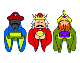 Dibujo Los Reyes Magos 4 pintado por eva-cris